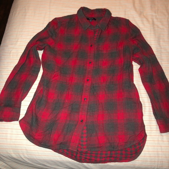 Madewell Flannel Shirt, Buttondown, M - Picture 1 of 3